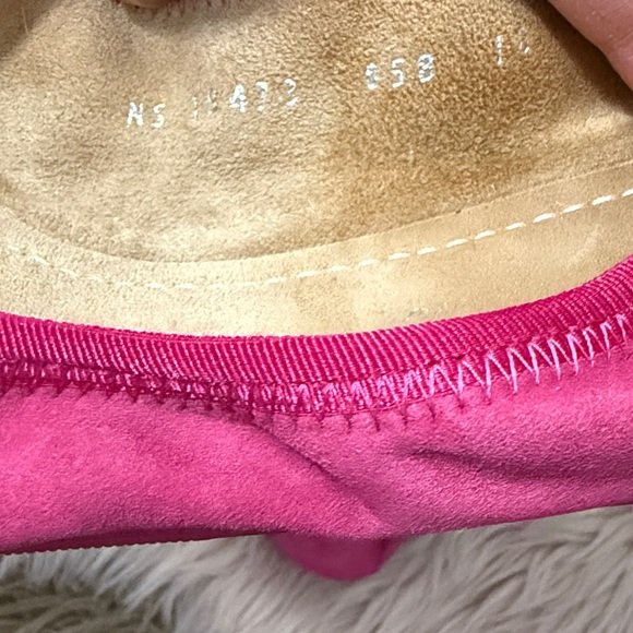 Salvatore Ferragamo Varina Pink Suede Bow Women's Ballet Flats size 10 - Picture 6 of 11